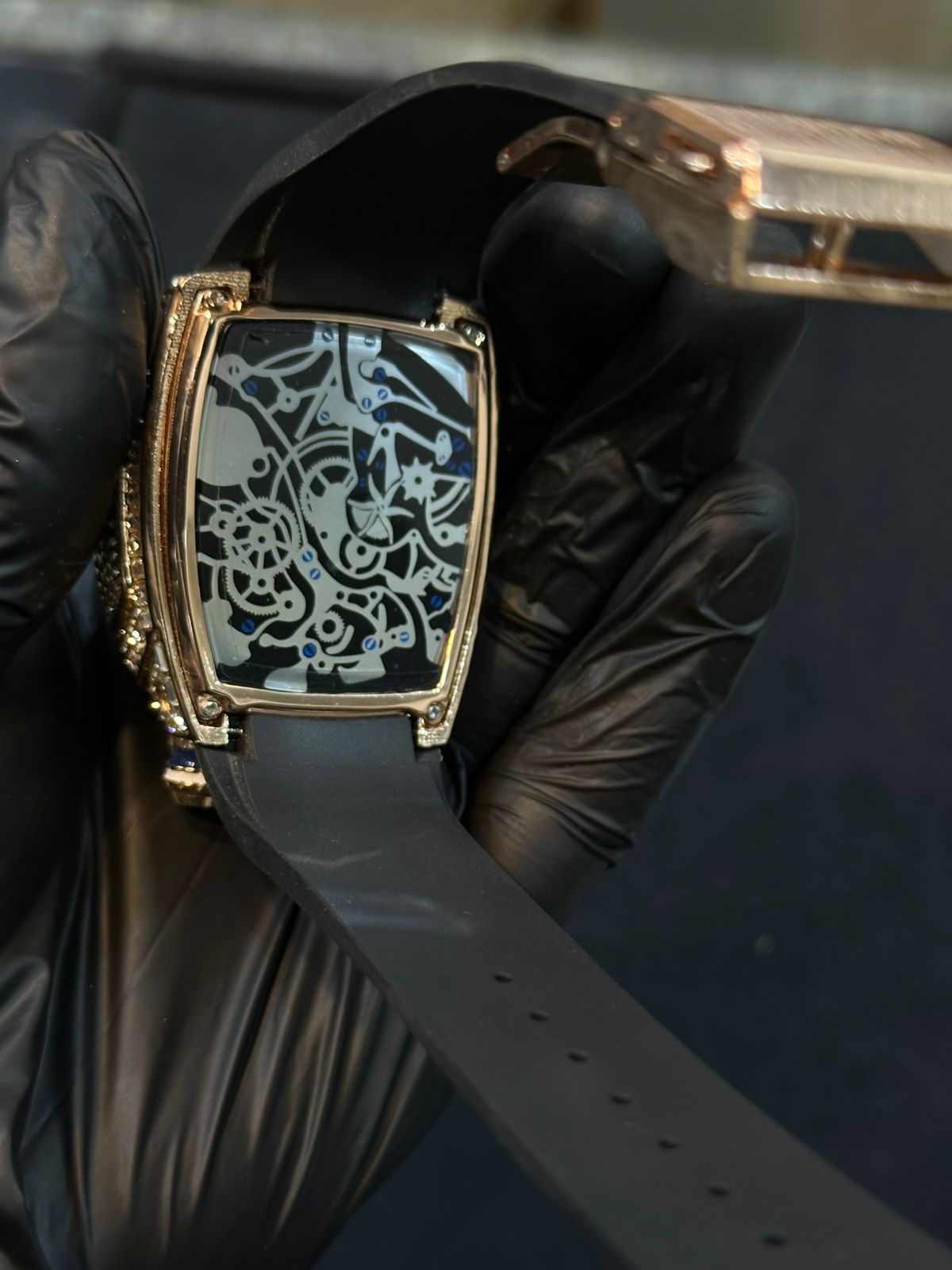 Golden Case Buggati Watch