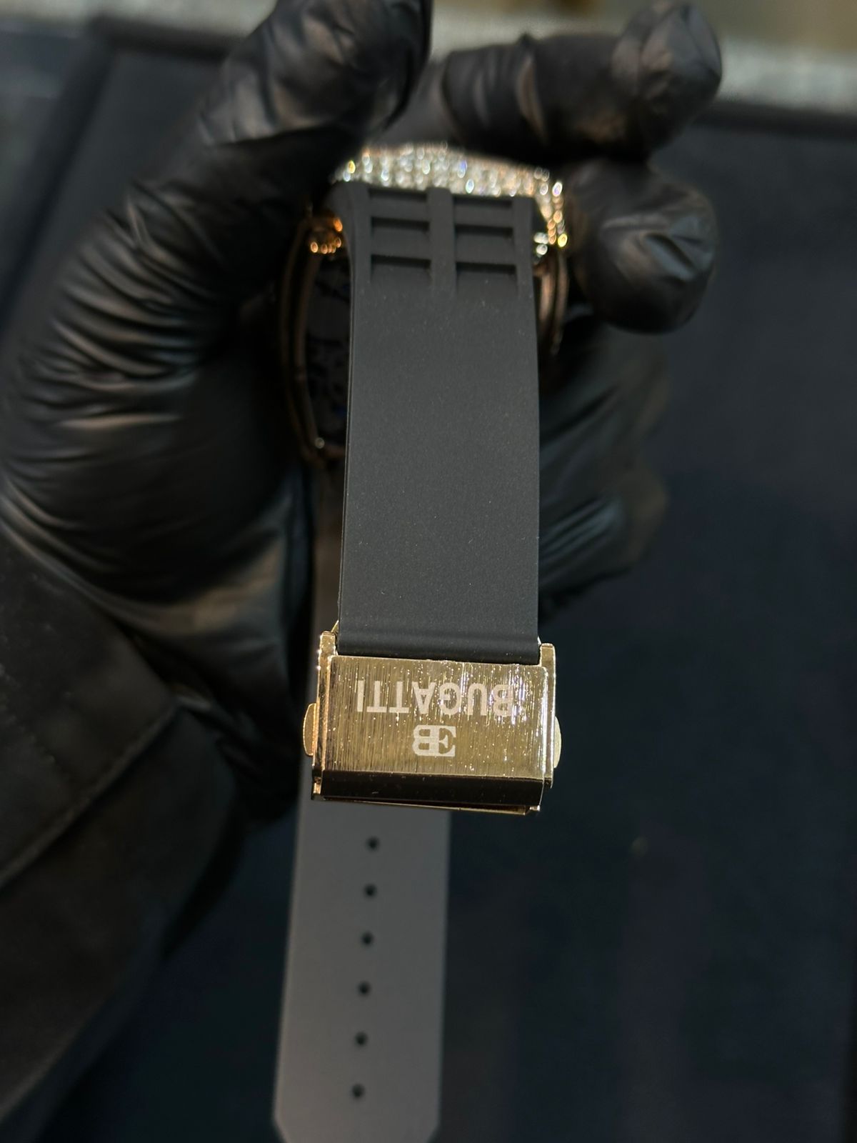 Golden Case Buggati Watch